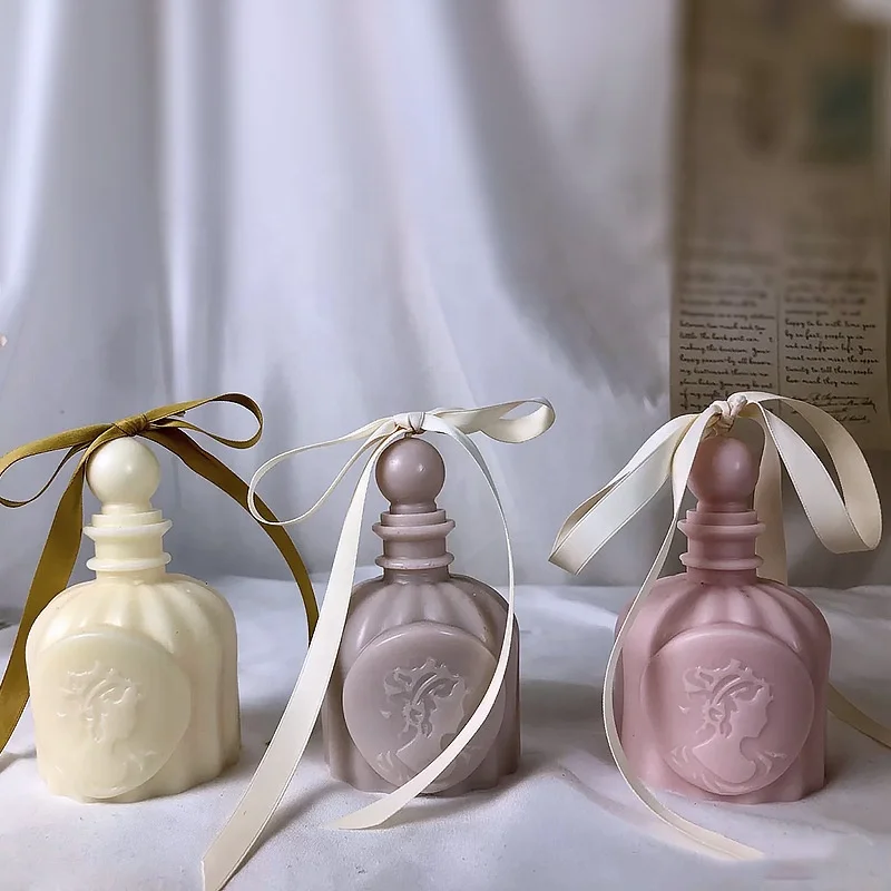 
Ins perfume bottles colorful Scent Soy Wax Candle for Home Decor Photo 