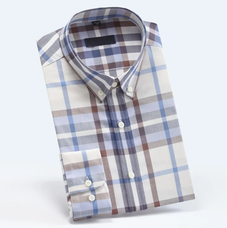
Men Gender and Adults Age Group check long sleeve dress shirt 