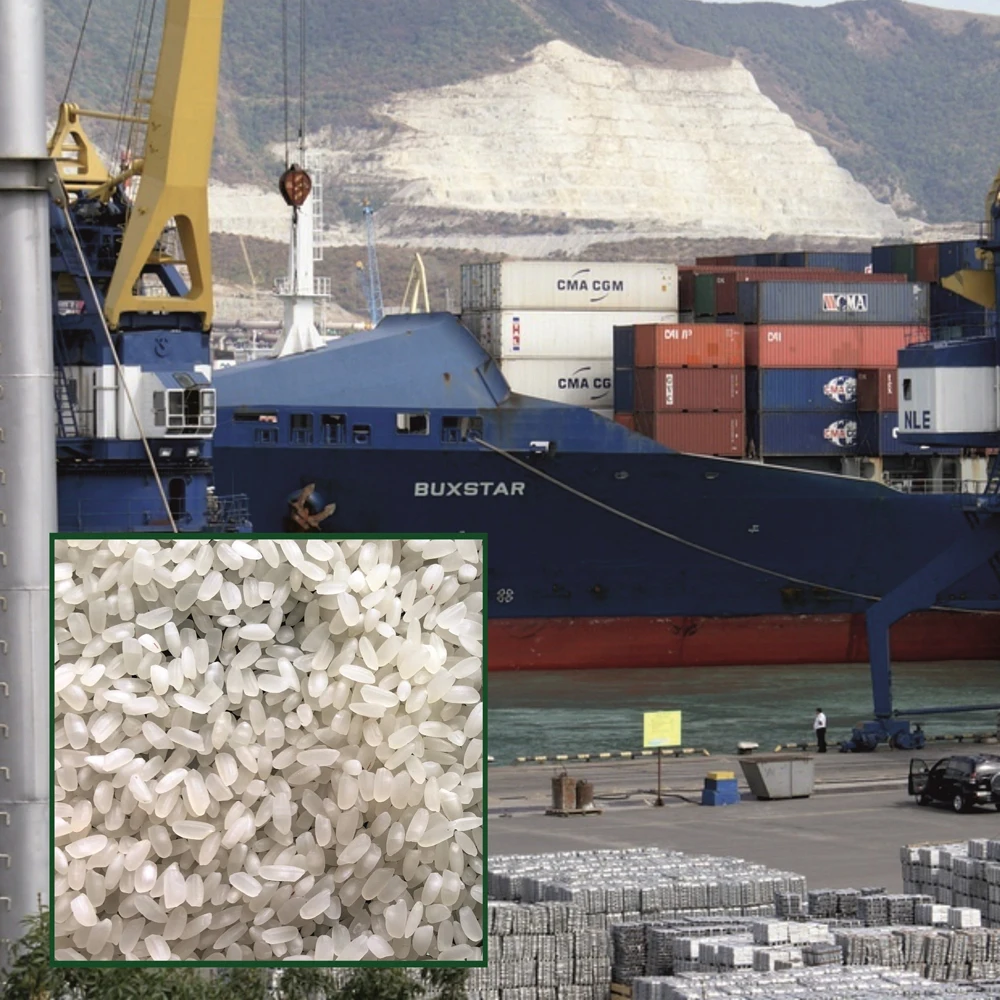 Premium quality white rice  25/35 kg bags or in bulk, product of Russia