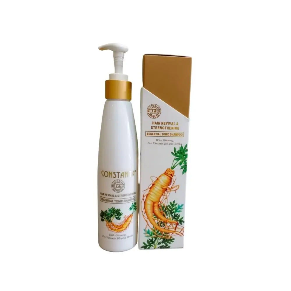 Hair Shampoo with Ginseng Pro Vitamin B5 and Herbs Premium Quality Constanta Tonic in Bottle 100mL from Thailand OEM Available