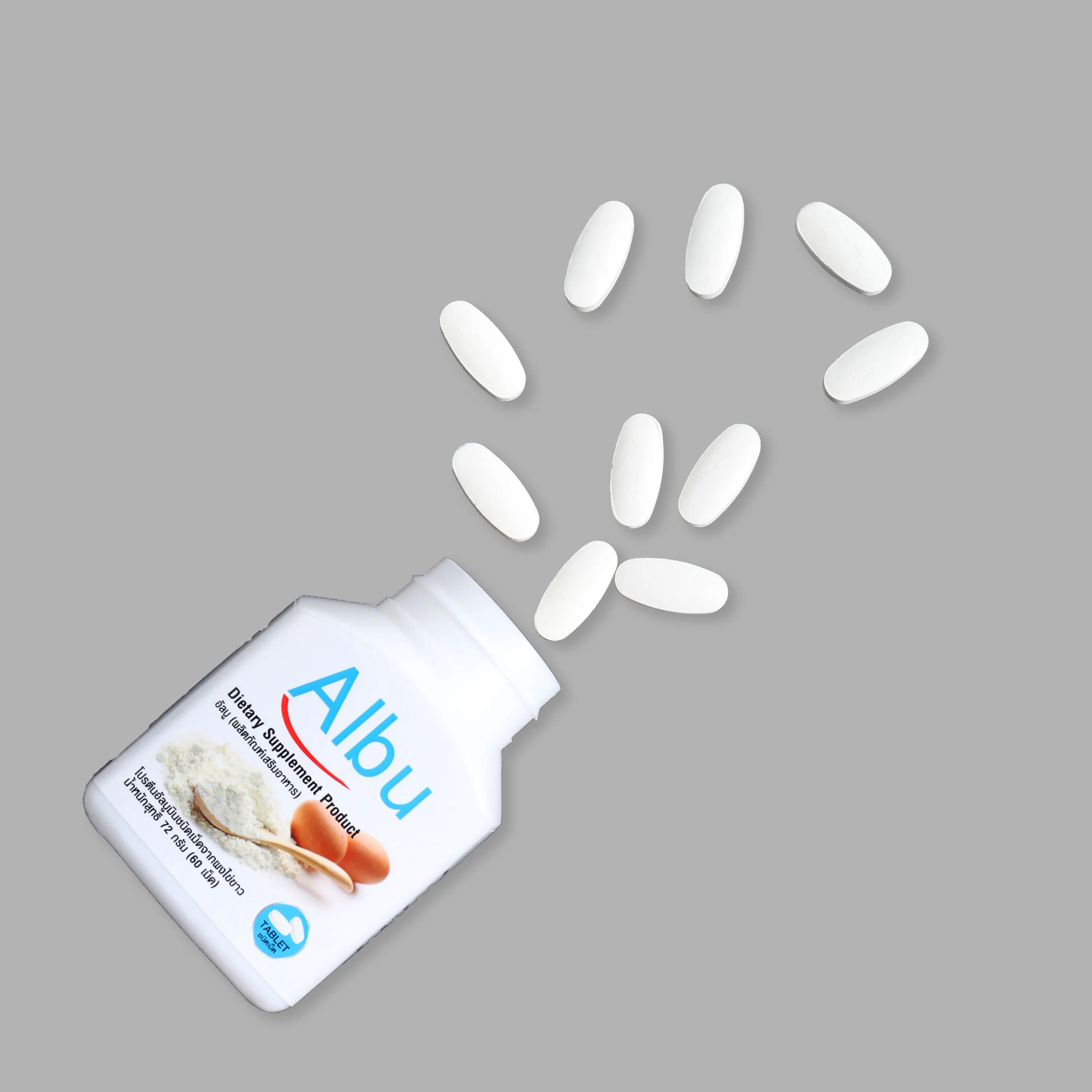 Без холестерина и жира, куриное яйцо, белка в таблетках, белок яиц с сертификацией HACCP