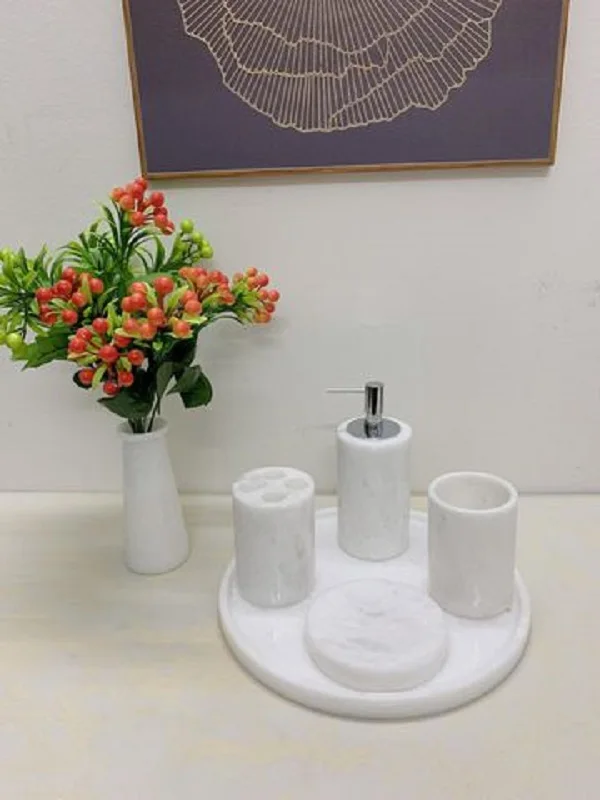  Аксессуары для ванной комнаты камень блестящий дизайн аксессуары декоративный материал натуральный мрамор