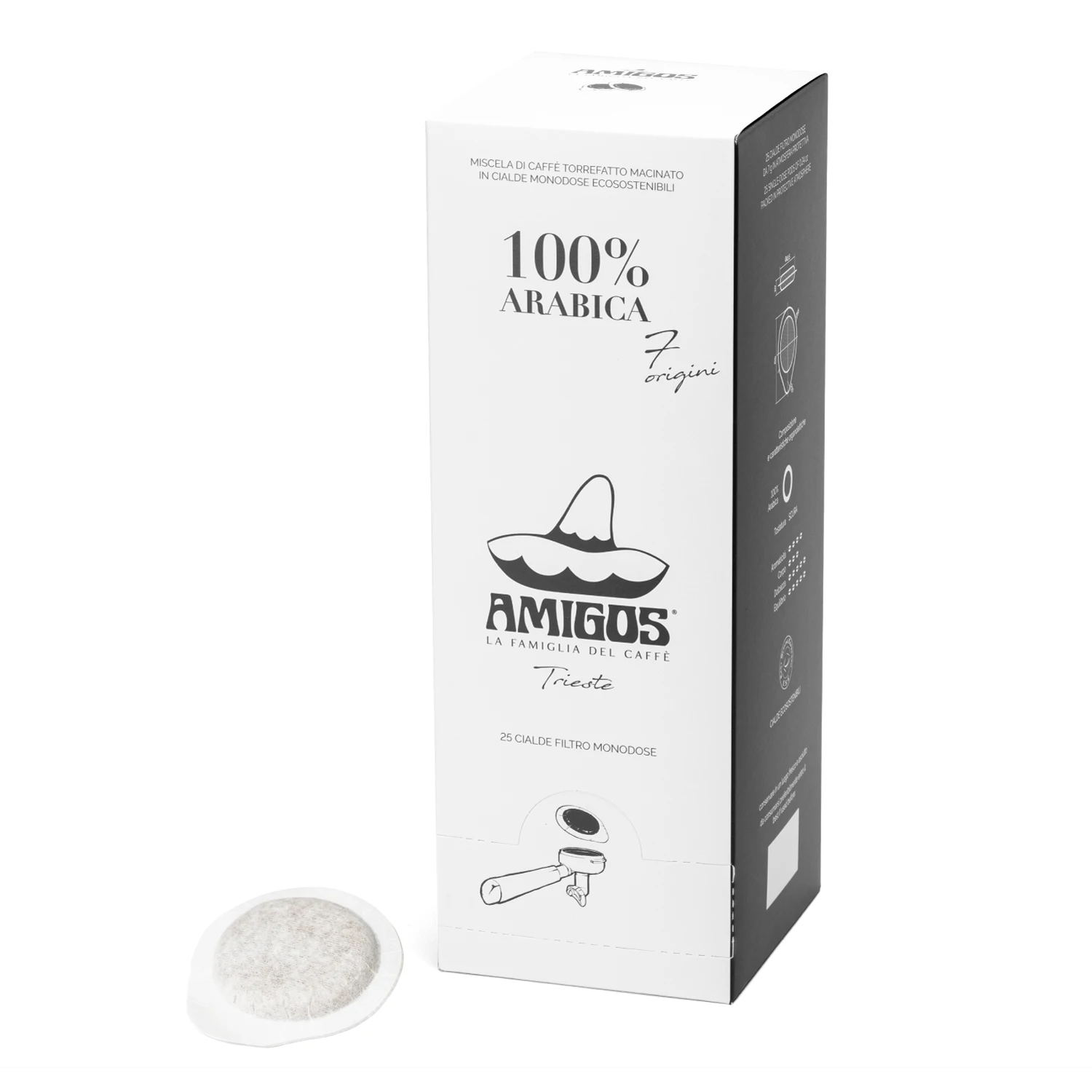 Лучшее качество Итальянская вкусовая качественная 7 оригинальных кофейных капсул 100% ARABICA 25 штук x коробка готова к экспорту