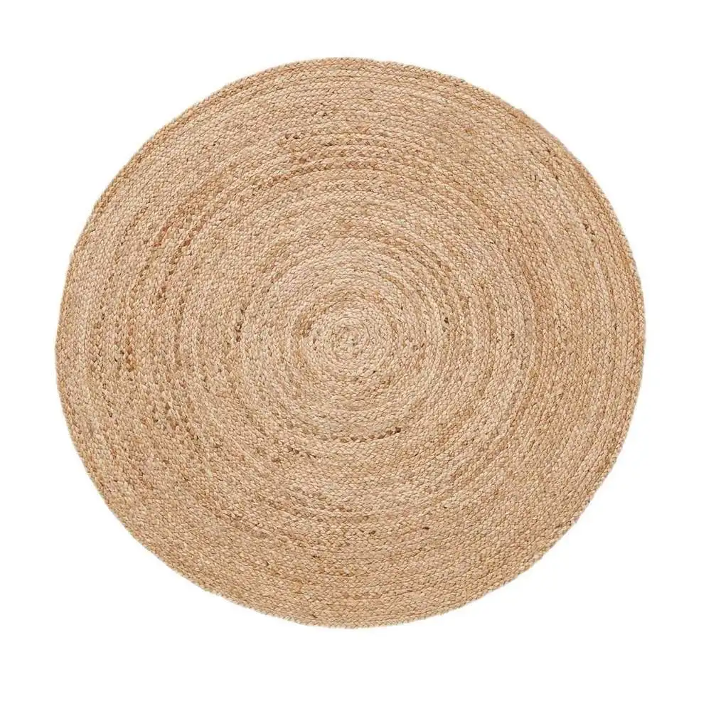 Лидер продаж красивый индийский ковер из джутовой ткани ручной работы Плетеный двусторонний диаметром 3 фута