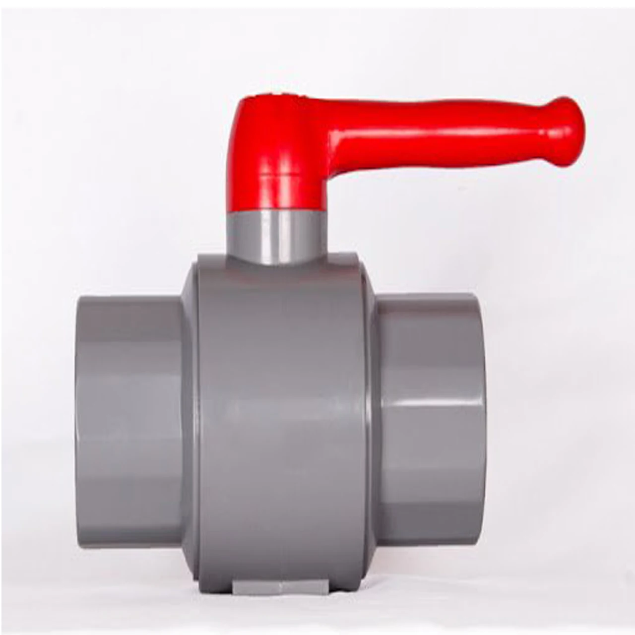 Ball Structure Hand Operated Plastic Valve Red Handle Big Size Export From Vietnam