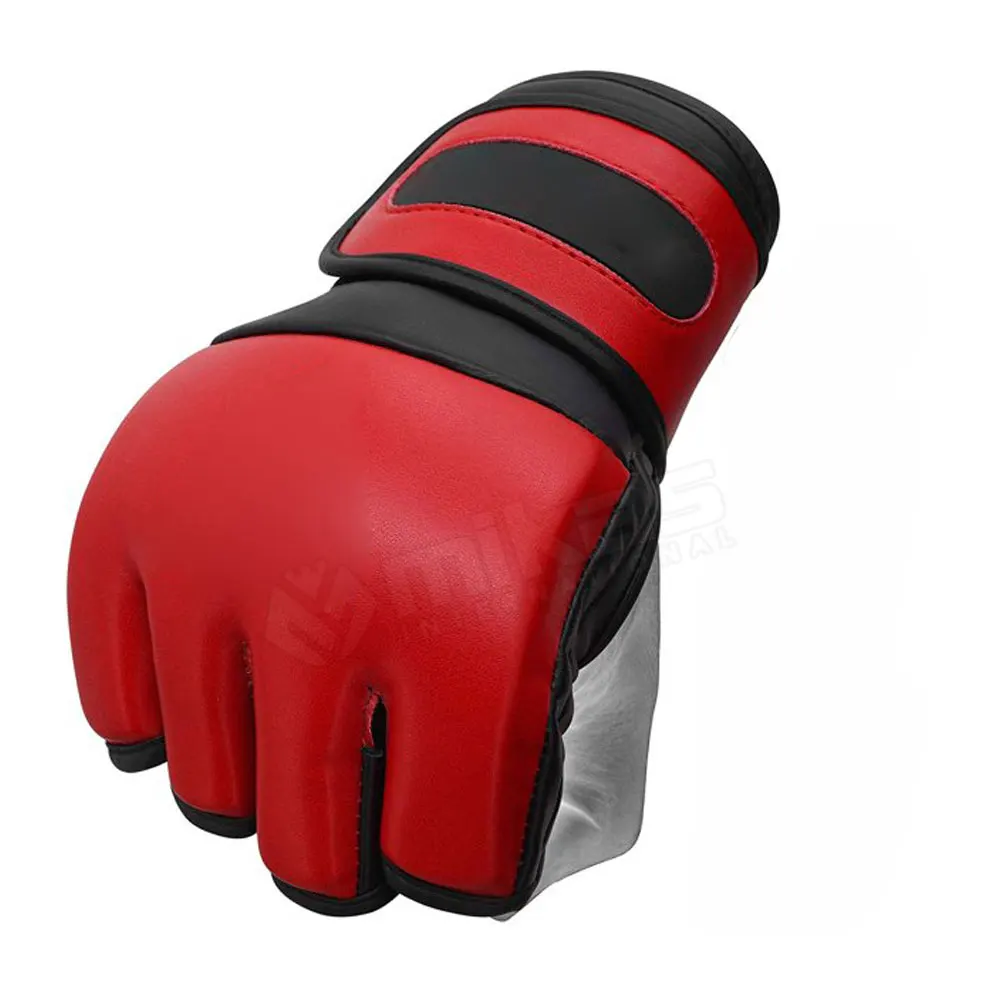 High Quality PU Boxing MMA Gloves Durable Official Premium Kickboxing Point Sparring Fighting Open Palm Gloves