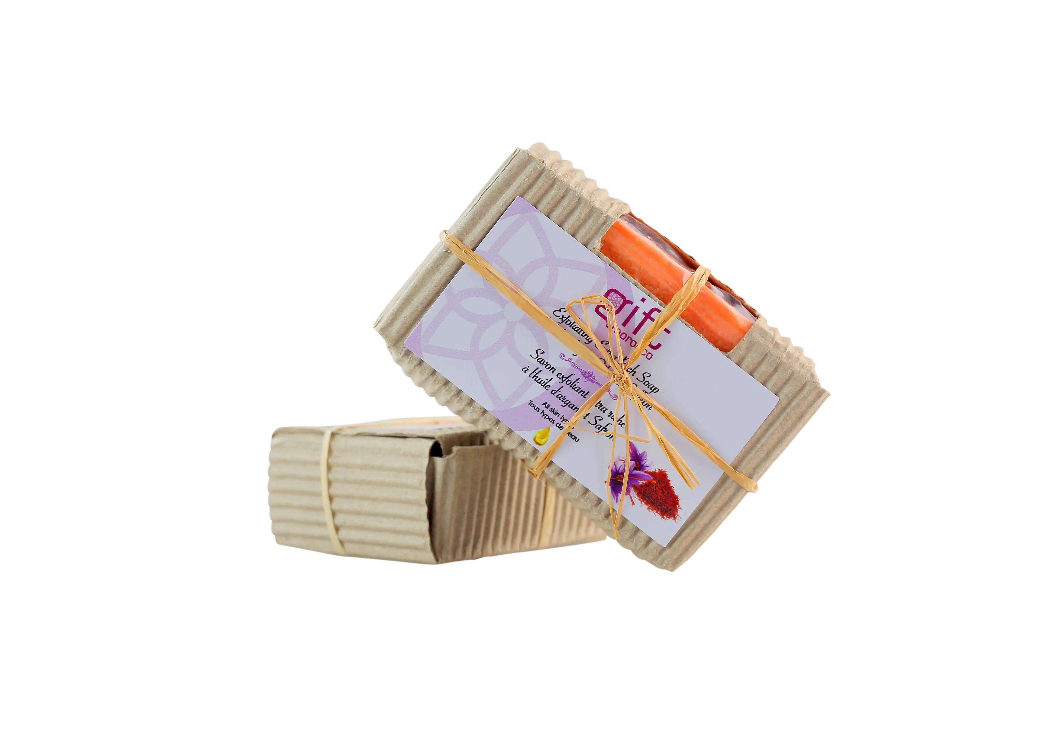 
Organic, Natural Hard Soaps with Argan oil, Saffron and poppy flower( Aker el Fassi) 