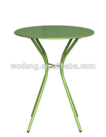 Hot sale small portable home&garden furniture cheap metal space saving folding side round dining/picnic/camping/coffee/ table