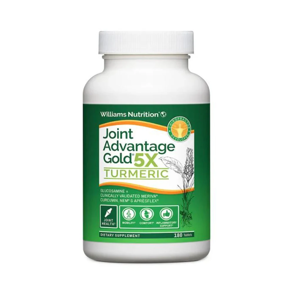 
Dr David Williams Joint Advantage Gold 5X + Turmeric for Nagging Joint Discomfort and Lasting Relief 30 Day Supply 