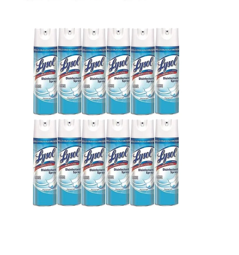Lysol Disinfectant Spray, Crisp Linen, 228oz (12X19oz)