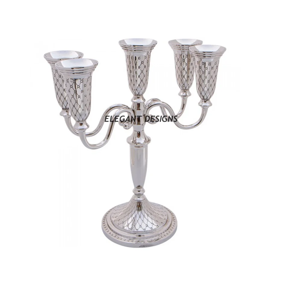  Золотые 5 светлых настольных подсвечников для торжественных мероприятий и свадебных декораций канделябры с латунным покрытием металлический канделябр