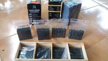 Bamboo Silver Wood Briquette Charcoal Coconut Shell Charcoal Thailand Barbecue Smokeless Solid Longan Charcoal Black Wood