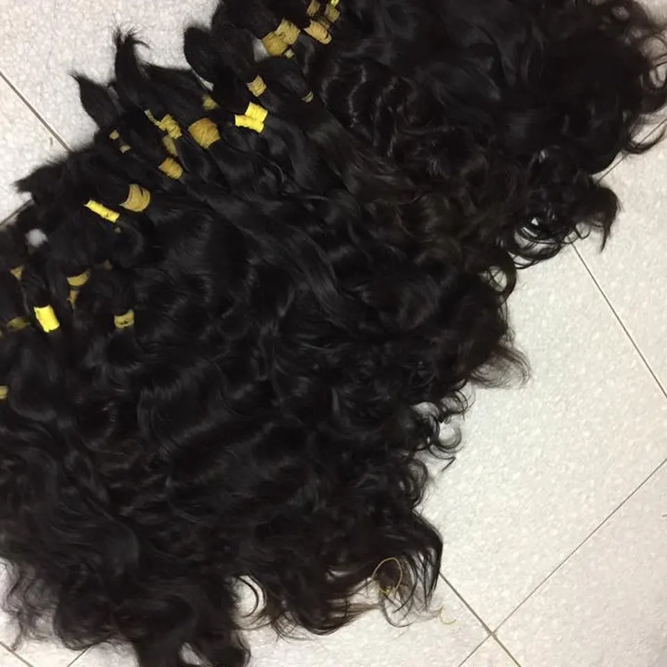 Single Donor Raw Cuticle Aligned Human Hair Bulk Vendors Vietnam Hair Bundles Virgin Hair Best Quality Factory Price