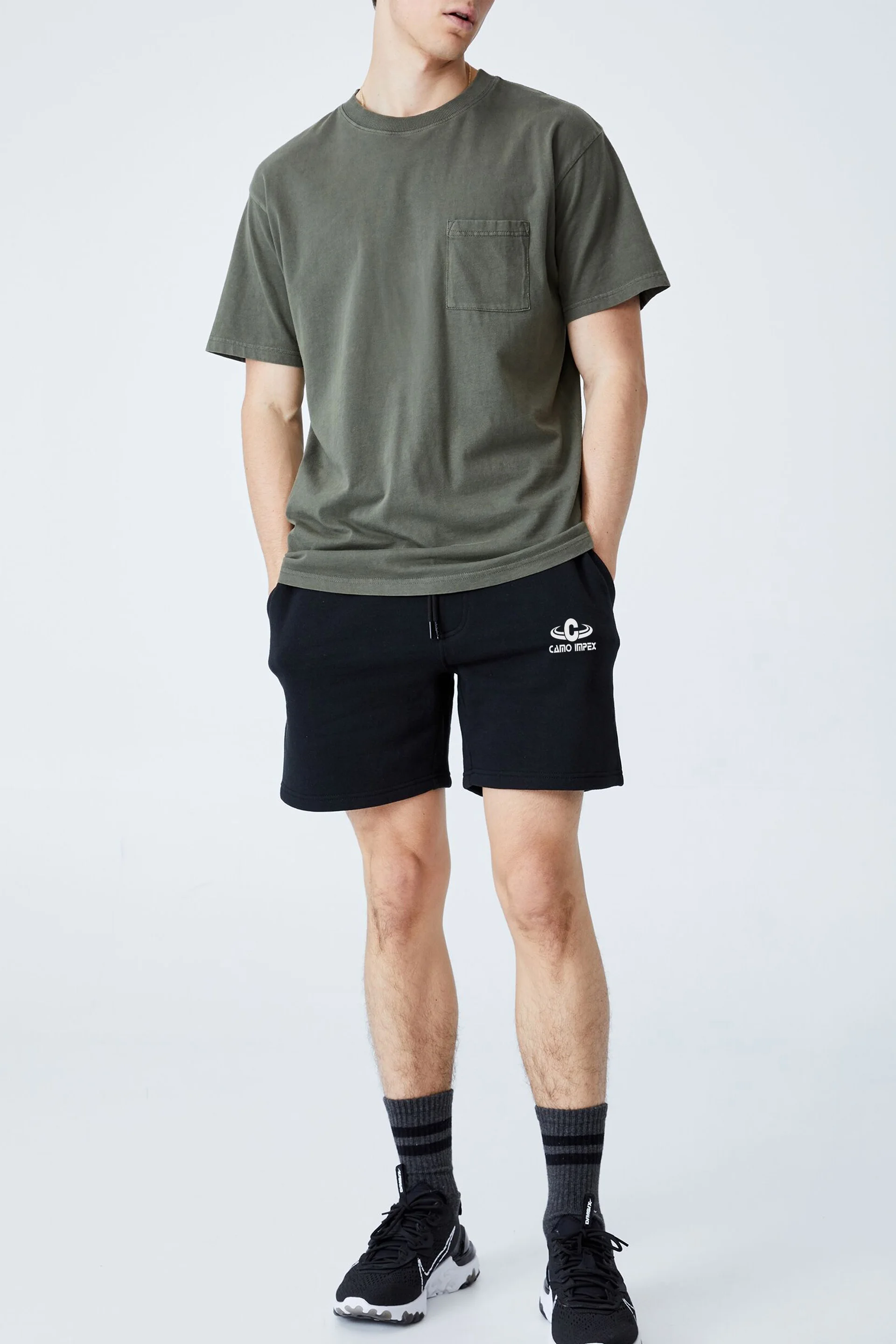 Men Sweat Board Net Swimming Casual Men Jogger Summer Designer Leather Short For Men With Custom Logo Manufactured By Camo Impex