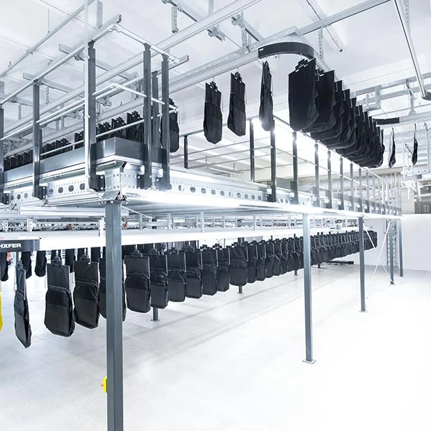 Overhead Hanging Conveyor/Sorter  Garment Industry