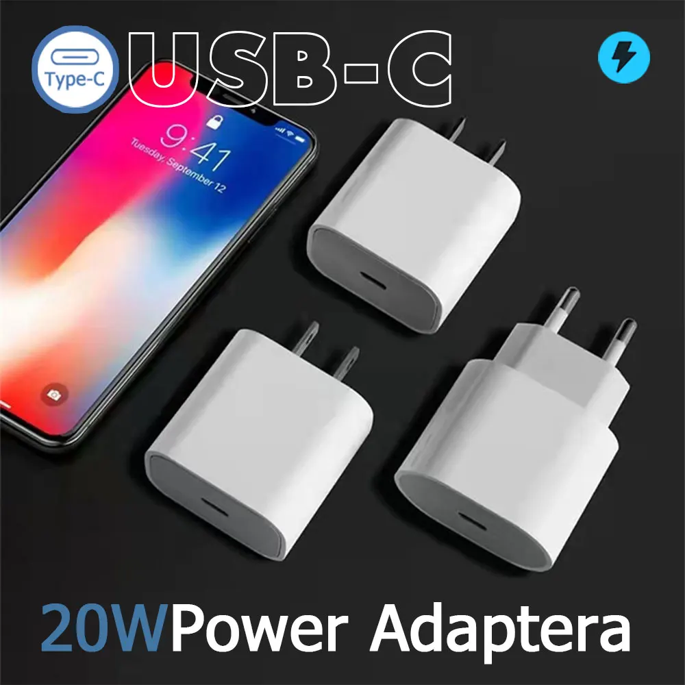 Mobile Phone Charger Top Sale New for iPhone White Power Adapter USB-C