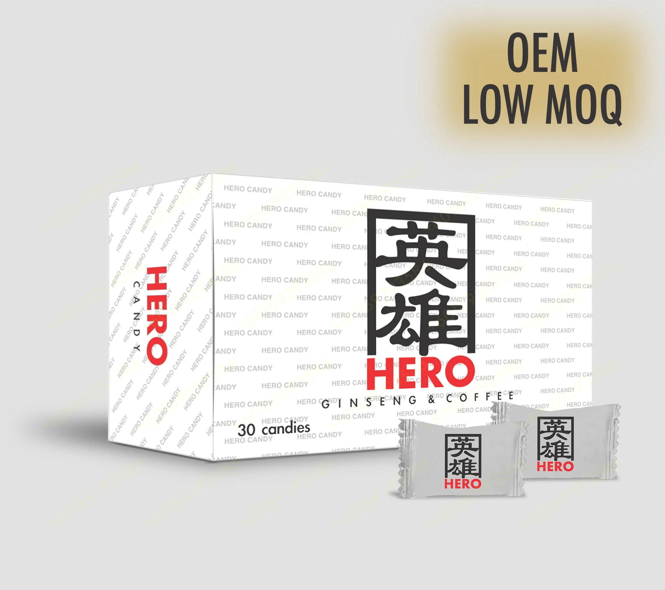 
 OEM Мужская энергия герой женьшень и кофе конфеты  