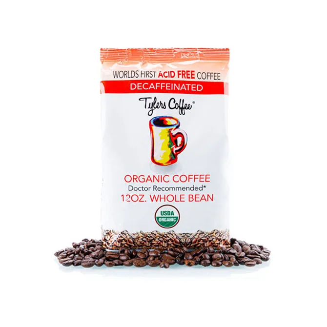 
Decaf Whole Bean (12oz Bag) Medium Rost, Caffeinated, Box Packaging USDA Organic Certification 