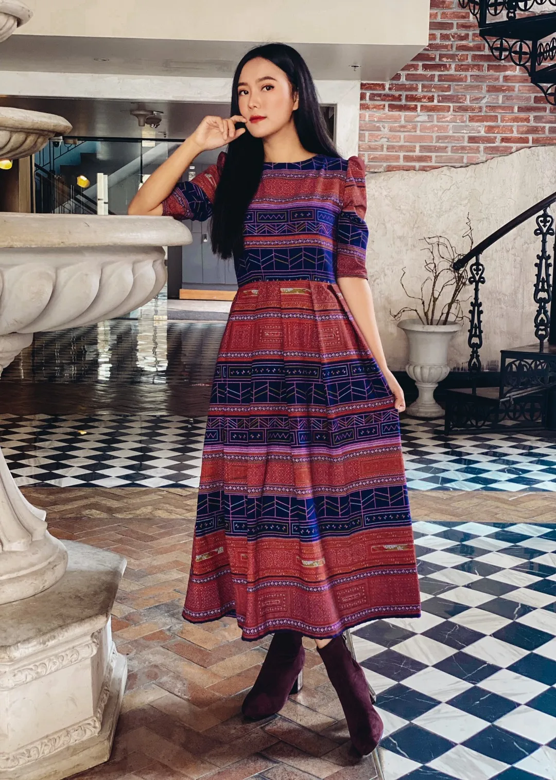 Best Seller Thai Casual Womens Dresses Premium Products Hand Made By Lada Lanna Collection - 004