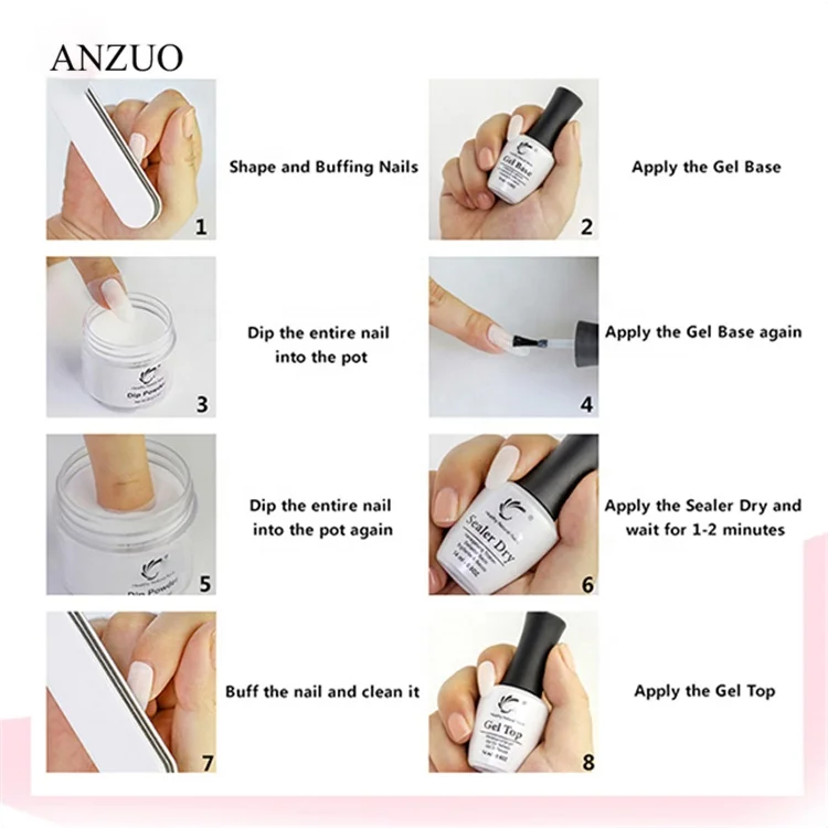 28 г порошок цветной порошок для ногтей с плавно меняющимся цветом Dip системы порошок нейл-арта в естественной сухости без лампы