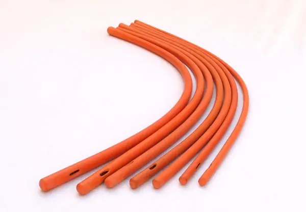 Colon Tube Made of thick stiff and durable red rubber latex Length 50 cm or 20 inch approx Colon Care Product