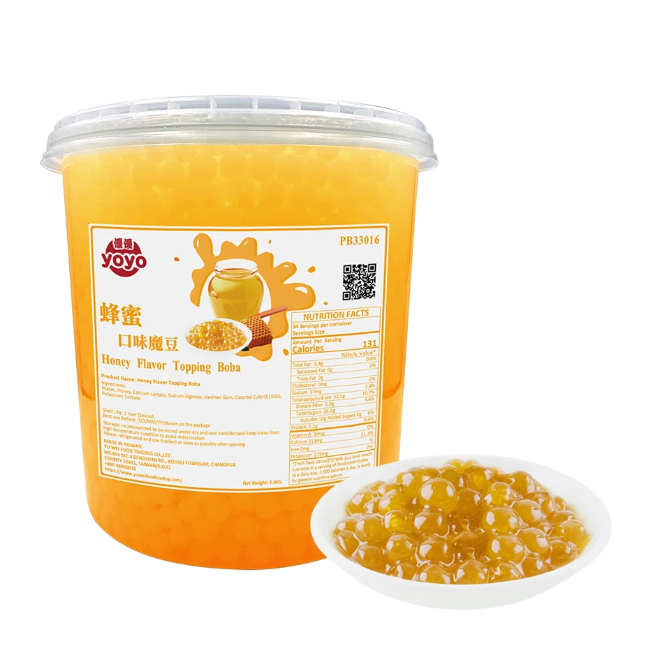Соковый шар с медовым вкусом Boba тайваньский продукт