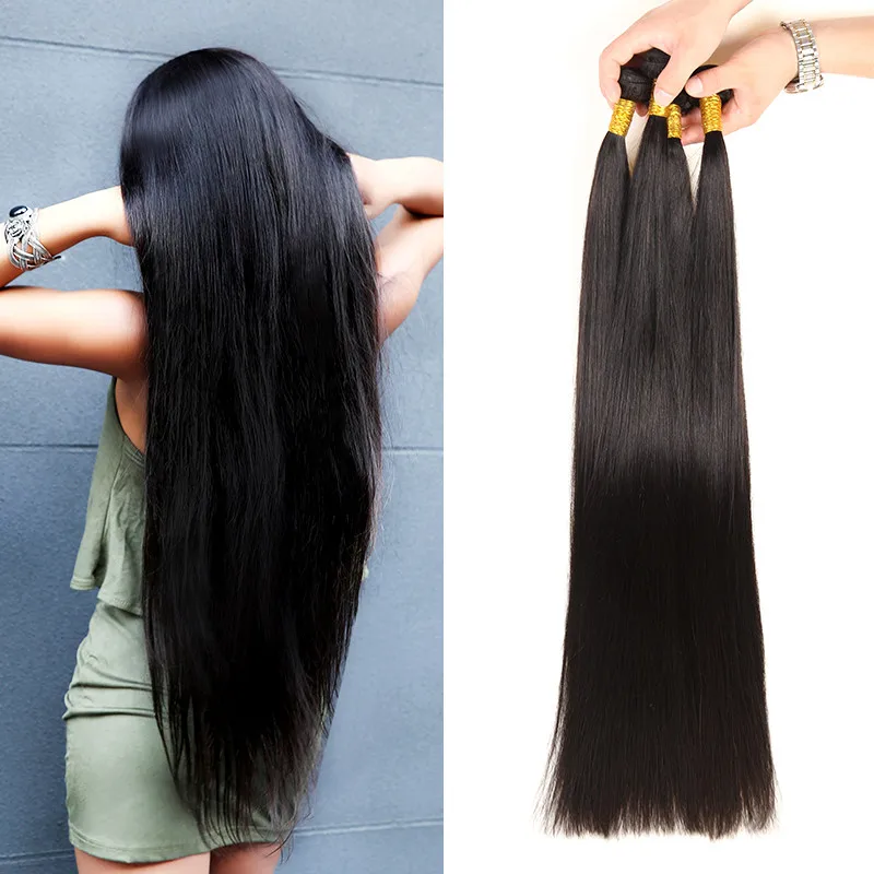 Thick Bottom Strong Weft Raw Virgin  24 Inch Indian Raw Human Hair Extensions