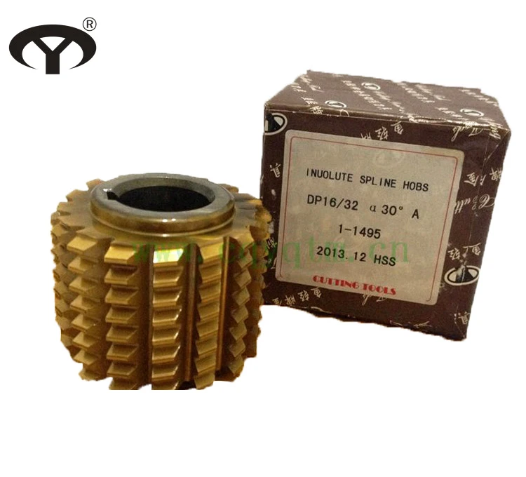 HSS DIN5482 m0.5~m10 Module DP Involute Spline Hobbing Cutter PA30