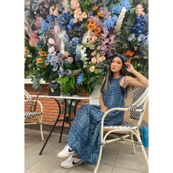 Лидер продаж тайские повседневные женские платья товары премиум класса ручная работа от Lada Lanna коллекция 038 нагрудное платье