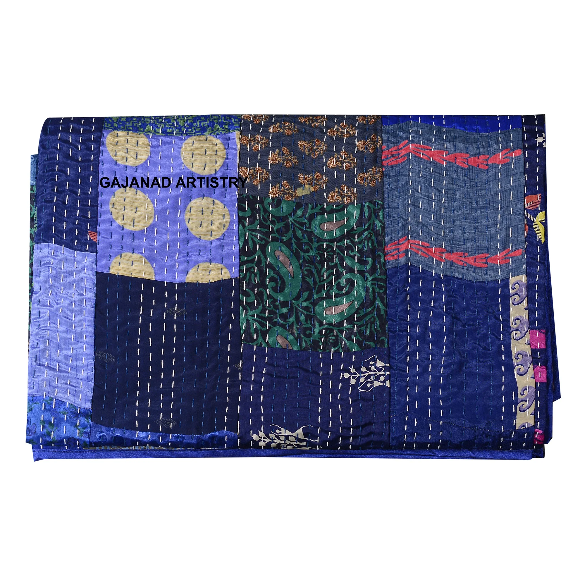 silk kantha indian quilts throw bedspread handmade bedding blanket hippie floral coverlet quilts for bedroom