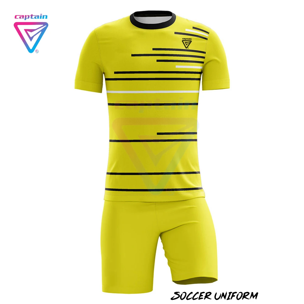  Оптовая продажа униформа футбольной команды спортивный комплект с коротким рукавом