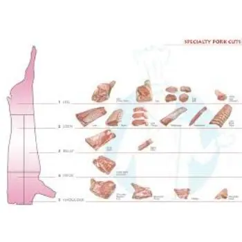 
Frozen pork 4 cuts (quarters ) Bonless 