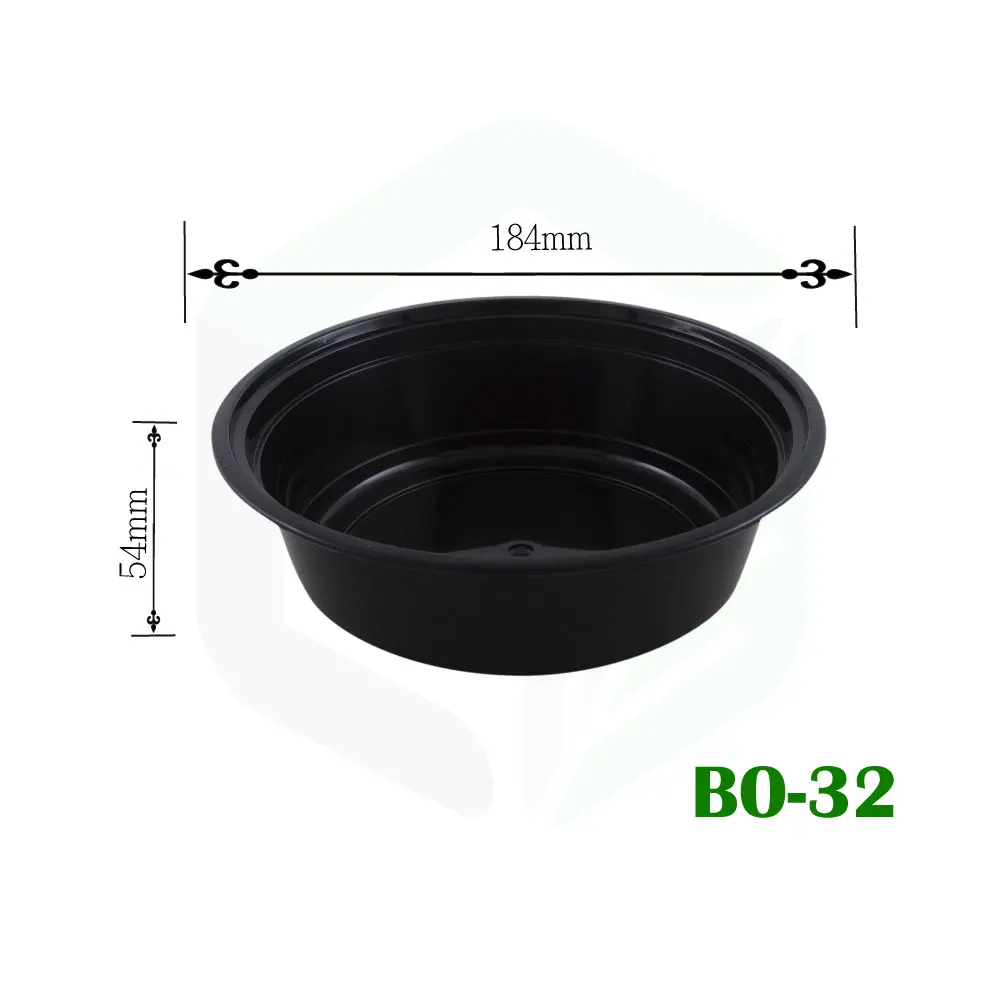 ENPAK Customized 32oz Round disposable colorful Plastic food containers