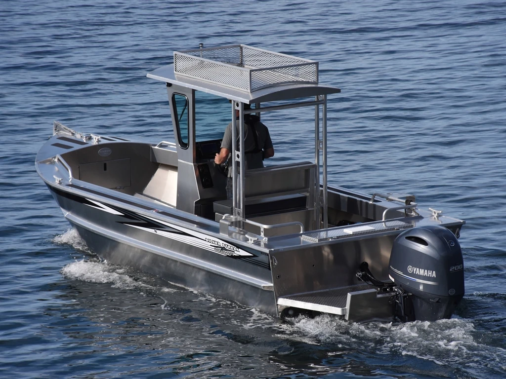 Ecocampor 21ft Landingcraft All-Welded Hunting and Working Aluminum boat for Sale