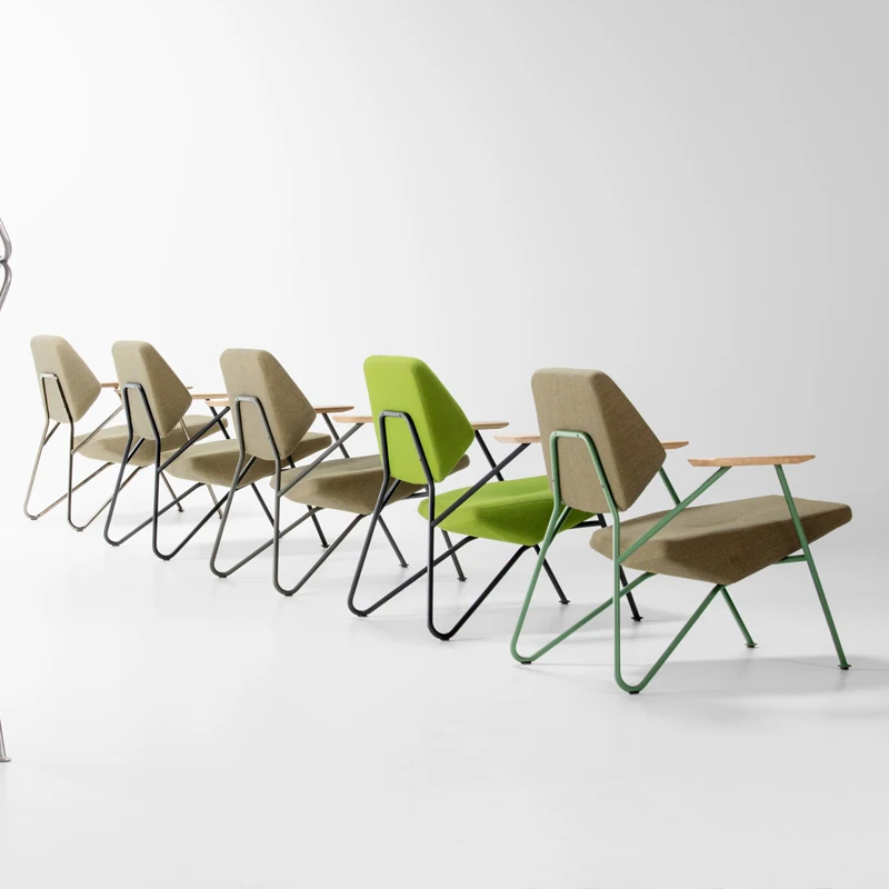  Скандинавский синий современный скандинавский стул для отдыха с металлической основой 690-LC N002