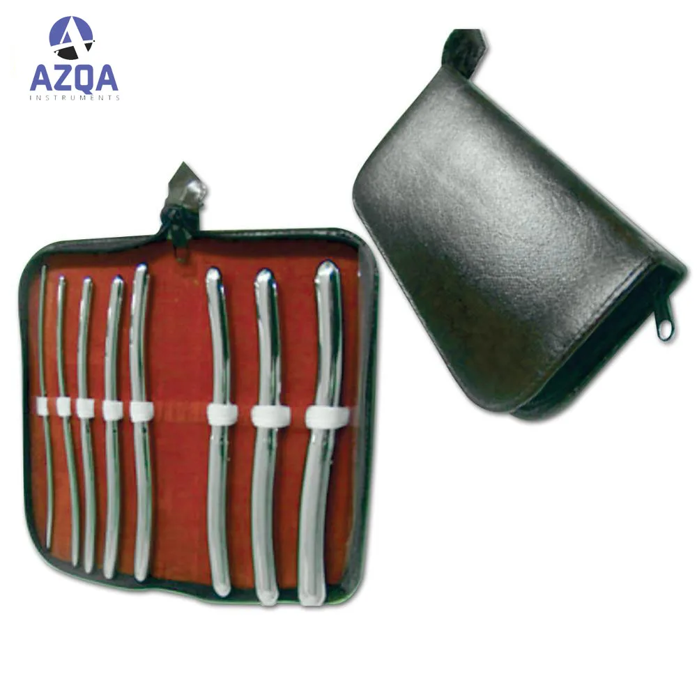 Нержавеющая сталь новый премиум пластиковые расширители шейки расширитель комплект матки уретры диагностический хирургический звуки Пратт Звук изогнутые 8 шт. в комплекте