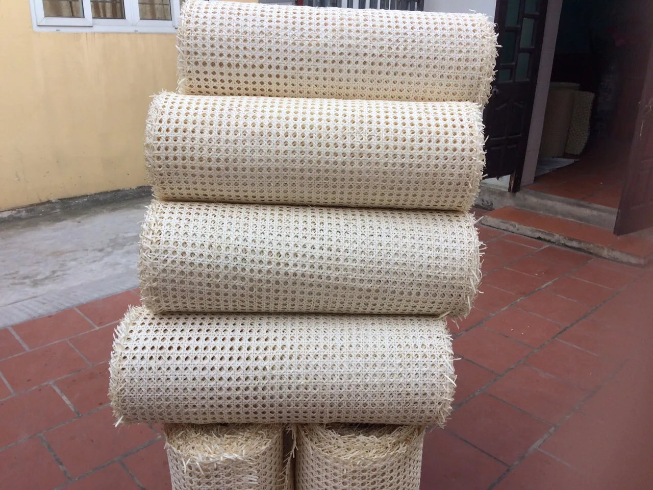 Vietnam rattan cane webbing  Home Decoration Natural Raw Rattan Cane webbing mesh use home decoration from Vietnam