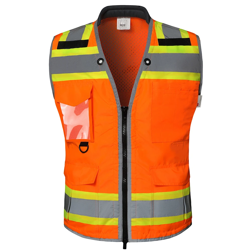 Black & Red Safety Vest For Road, Security, Working, High Visibility Tactical vest
