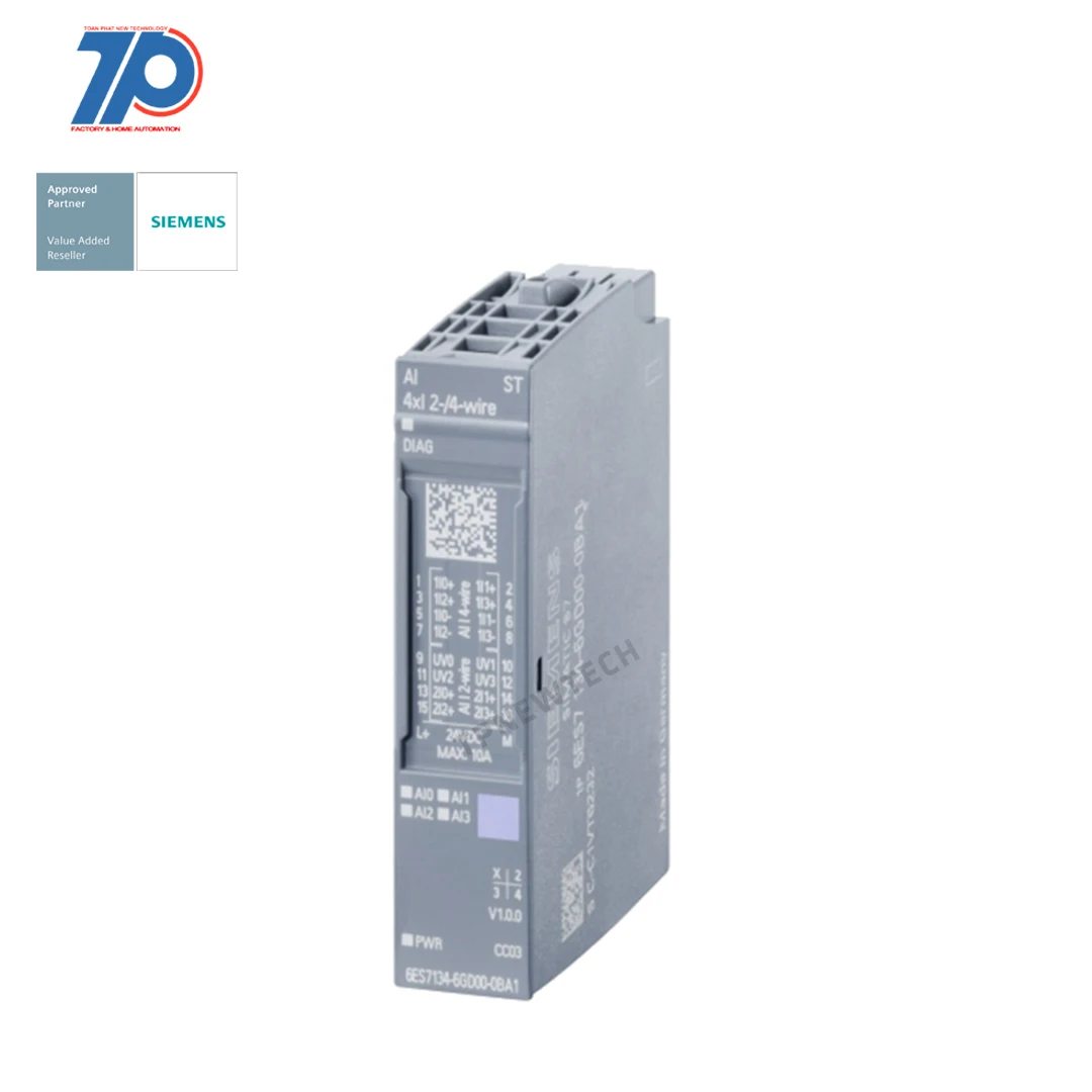 6ES7132-6HD01-0BB1 с программируемой логикой сименса SIMATIC ET 200SP триггерный релейный модуль, RQ № 4x120V DC .. 230VAC/5A ST. 4 нормально открытых контакта TPNEWTECH