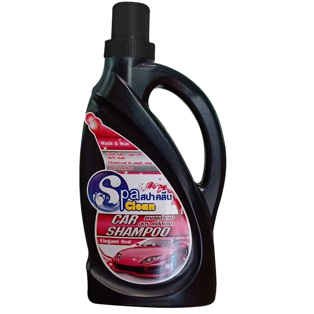 Spa Clean Car Shampoo, Car Wash Soap Shampoo and Car Shampoo Wax Elegant Red (concentrate Formula) 1050ml