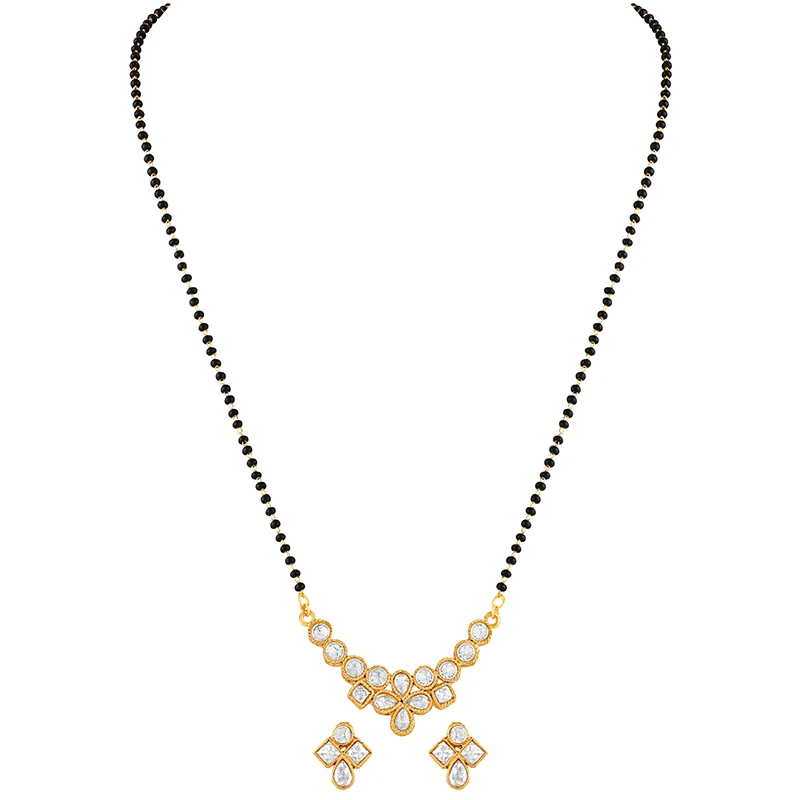 Wholesale Indian Gold plating one gram Mangalsutra Fashion Jewelry Brass Daily & party wear Indian Mangalsutra