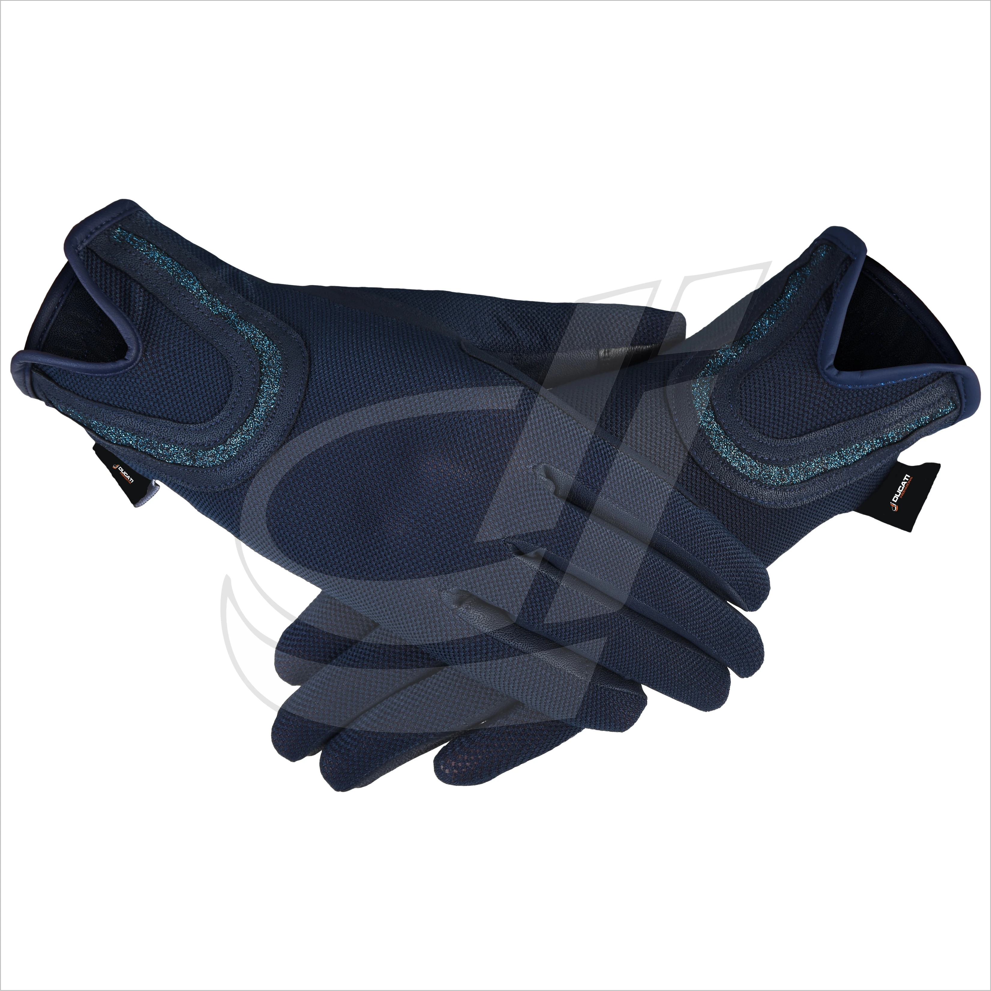 Mashfa Ladies Women Horse Riding Gloves Cotton Dublin Track Fabric Shires Gloves Leather Equestrian Gloves