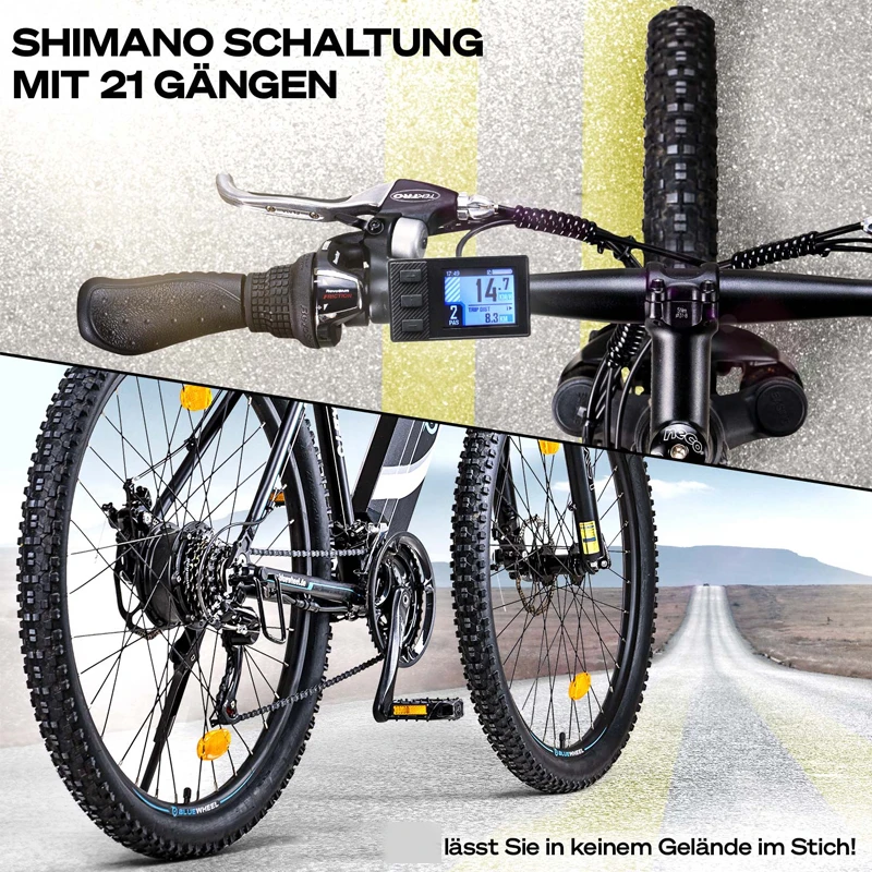 Электрический горный велосипед для взрослых 27 5 дюйма 250 Вт бесшумный двигатель круиз-контроль городской