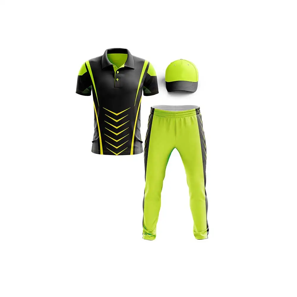 Latest Design High Quality New Arrival Wholesale Customized Logo Printing 2024 Polyester Sports Cricket Uniform