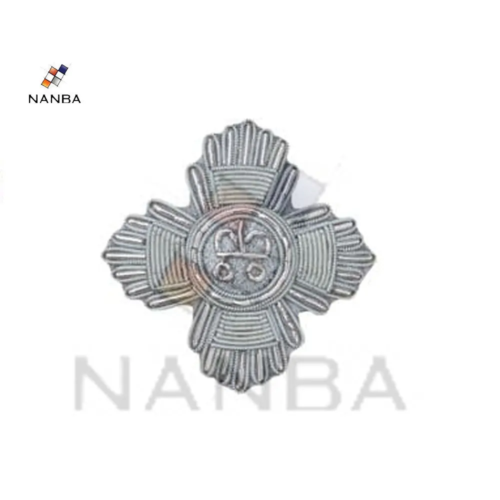 Значки с ручной вышивкой в виде золотых слитков нитками и кепками значки стиле морского корабля короны Королевского флота офицера армии блейзера