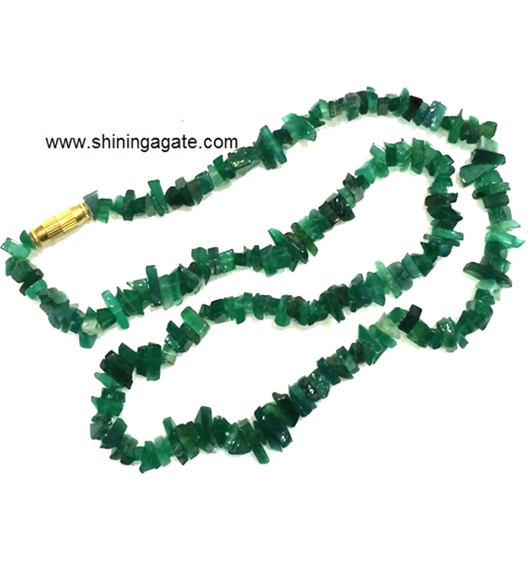 Ожерелье с зелеными ЧИПАМИ авантюрина оптом ожерелье драгоценными камнями