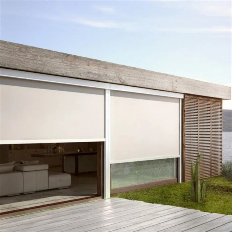 Exterior Venetian Blinds Convenient Outdoor Waterproof Tuya Zigbee Blind For Home Use Commercial Roller Blind