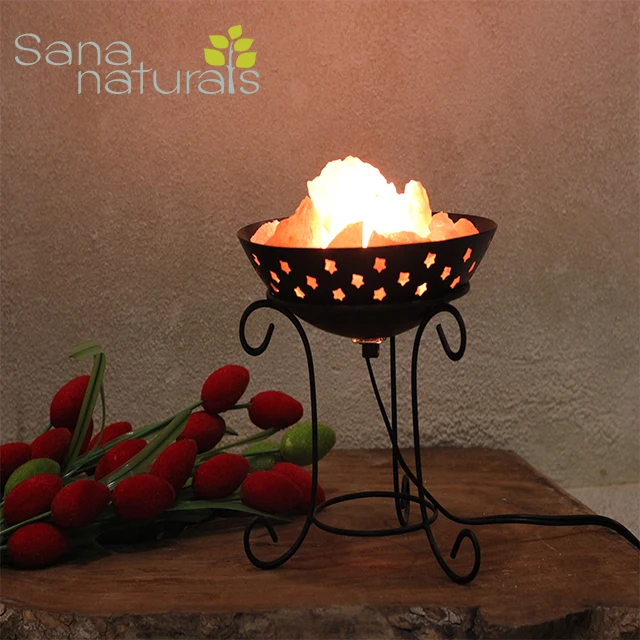  Железная корзина для натуральных кусочков гималайской соли/натуральная скальная соль в железной корзине под заказ