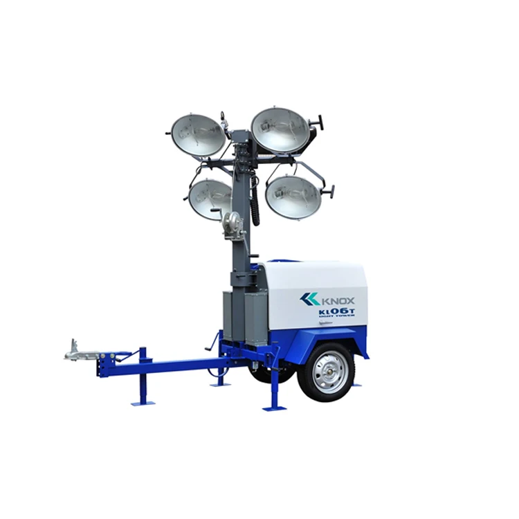 Durable Material Light Weight Fast High Efficient Kipor KL06T Diesel Light Tower for Construction Sites