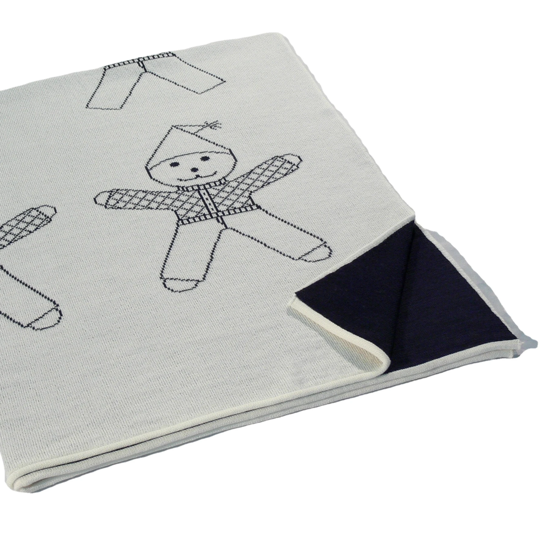 High quality wholesale educative knitted 100% merino wool washable baby kids blankets wrap swaddle designs for newborn